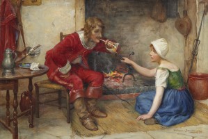 Lighting a cigarette